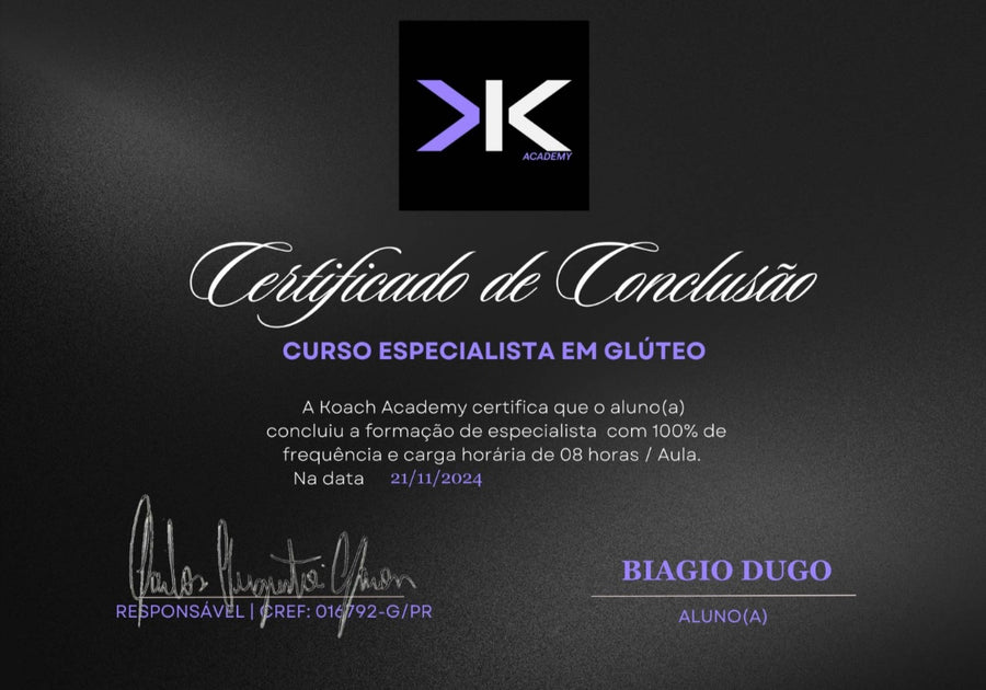 Especialista em Glúteo