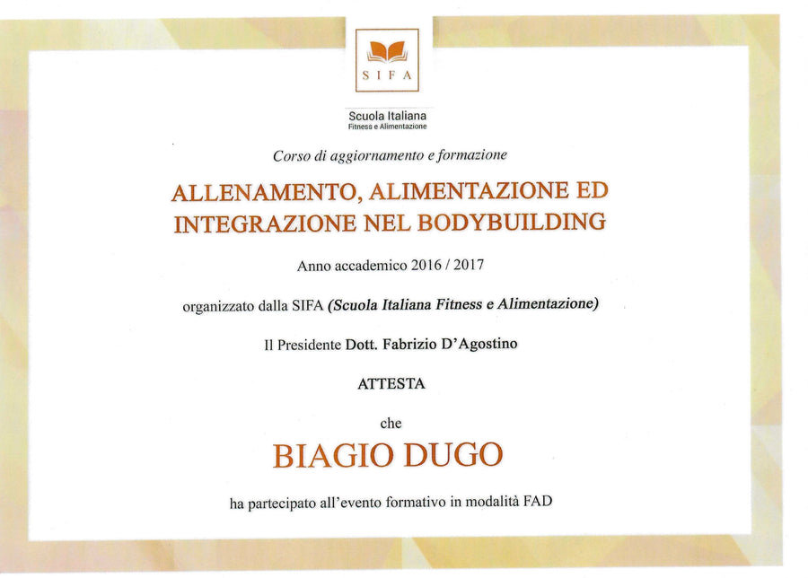 Allenamento, alimentazione e integrazione nel bodybuilding
