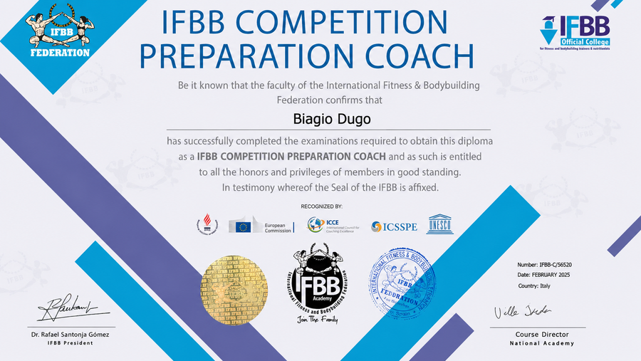 IFBB Competition Preparation Coach